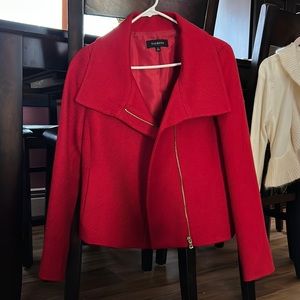 Red moto jacket by Talbots. Never worn excellent new condition.